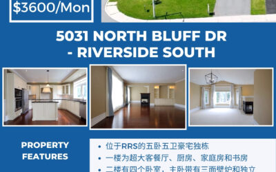 【于军地产 好房出租】5031 NORTH BLUFF DR