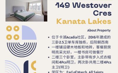 【于军地产 好房出租】149 WESTOVER CRES