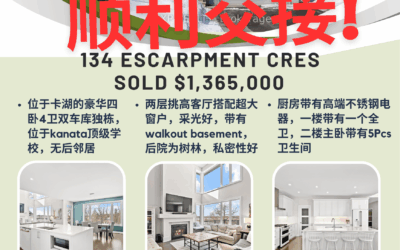 【于军地产 好房成交】恭喜买家！位于卡湖社区的豪华四卧独栋顺利交房了！少见的9尺层高步出式地下室，客厅带有两层挑高，后院俯瞰受保护的绿地，没有后邻居！绝佳私密性和顶级学区！最后时刻又砍价1w！成功拿下！今天顺利交房了！