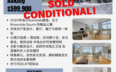 【于军地产 好房成交】恭喜买家！[Party]拿下了这套Riverside South的精品公寓！Urbandale 出品的转角户型，2卧2卫东南朝向，拥有全景视野，今天顺利 Sold Firm！ [ThumbsUp]感谢买家对我们的信任，在理性市场中，帮客户精准锁定优质房源并成功拿下！[Salute] 期待顺利交房，一切圆满！[Sun]