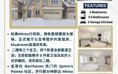 【于军地产 豪宅租赁】Barrhaven Quinn’s Pointe 定制府邸