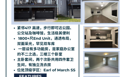🎉 【于军地产 · 成功出租】Kanata 核心地段 | $2600/月 完美交付 专业筛选,是给房东最好的保障。 ✨