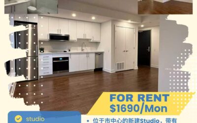 【于军地产 精品租赁】Downtown 核心摩登单身公寓 📍 180 George St #503